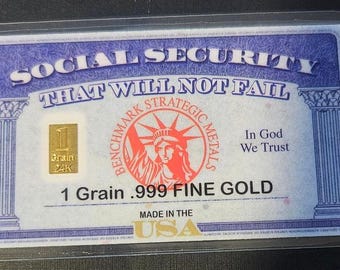 1 stuk American Success 1 Grain Fine, puur 24K .999 goud