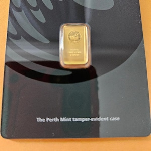Perth mint ALSTRALIA 1 gram Gold bar gram 999.9 24K  Fine gold Bars