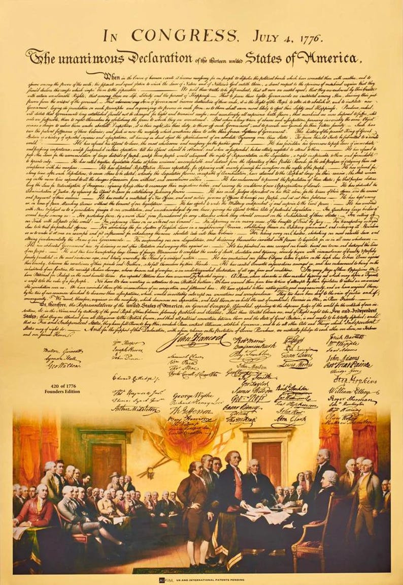 what is the declaration of independence not in crsev