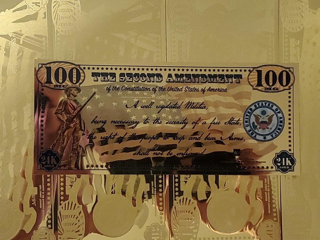 2nd Amendment 100mg 24-karat Gold Aurum Note - Etsy