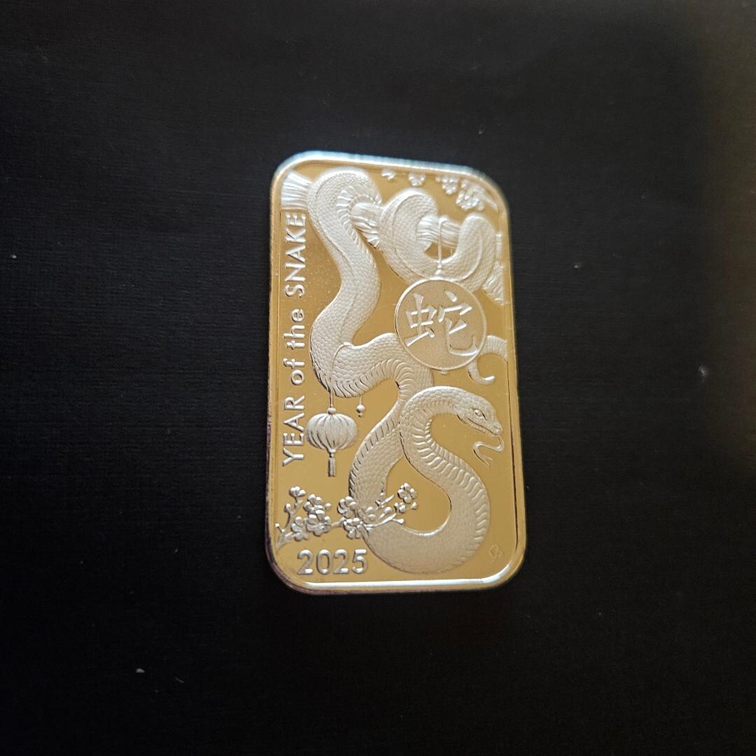 Asahi 1 Oz .999 Pure Silver Bar, Lunar Snake 2025 - Etsy