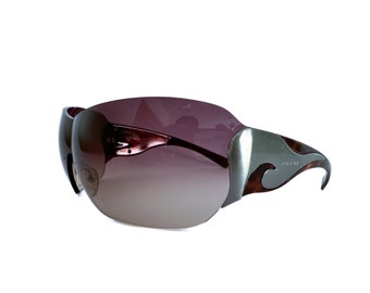 Prada sunglasses Shield Flame Silver Tortoise Shell