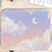 Printable Monthly Planner Blue Sky / Blank Desk Calendar / - Etsy