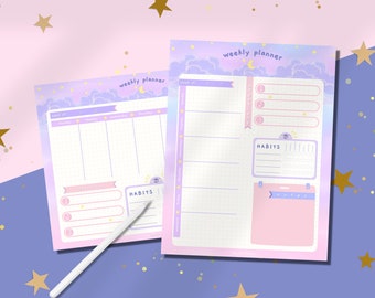 2024 Weekly Planner Notepad with To Do List, Intentions, Notes, Daily Organizer, Tear Off Pad, 53 Undated Sheets, Weekly Overview