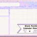 Printable Monthly Planner Blue Sky / Blank Desk Calendar / - Etsy