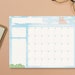 Printable Monthly Planner Blue Sky / Blank Desk Calendar / - Etsy