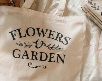 Flowers & Garden Vinyl Tote Bag