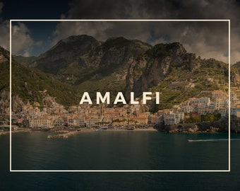 Postal de la costa de Amalfi