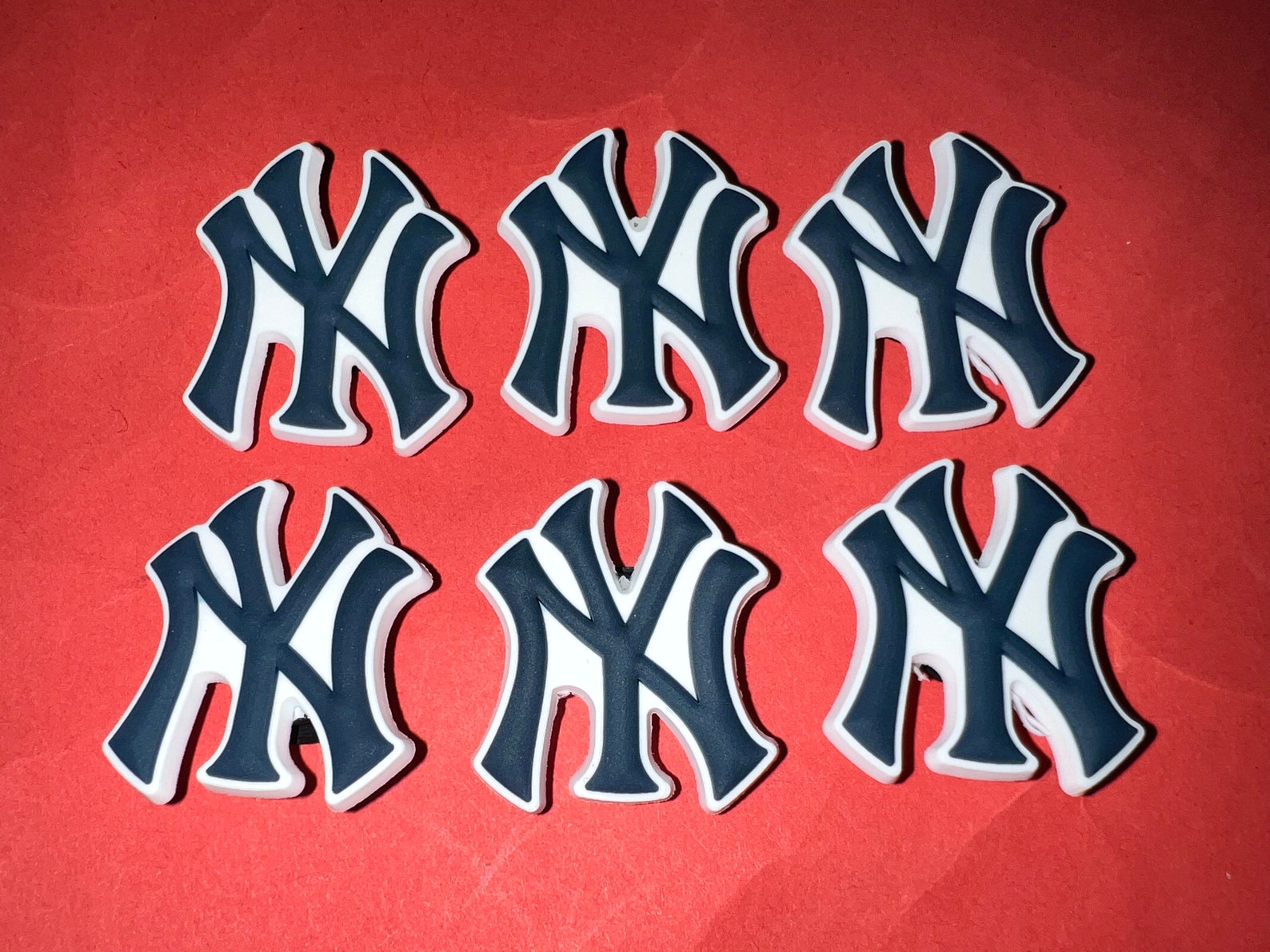 NY Yankees Croc Shoe Charm Jibbitz Very Fast Shipping Etsy