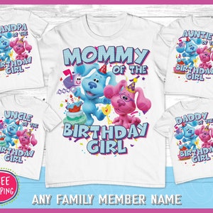 Blues Clues Birthday Matching Family Shirts | Matching Birthday Shirts | Custom Design Family Birthday Shirts | Blues Clues Birthday Party