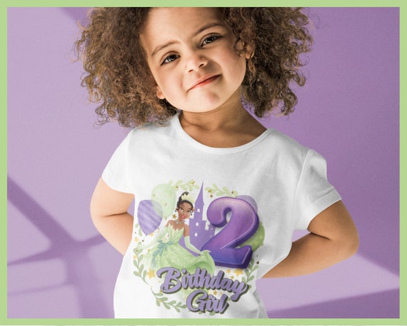 Princess Tiana Birthday Girl Age png image digital download YOU PRINT