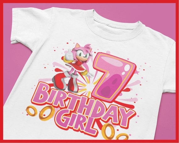 Sonic Birthday Girl Png Amy Birthday Girl Shirt - Etsy