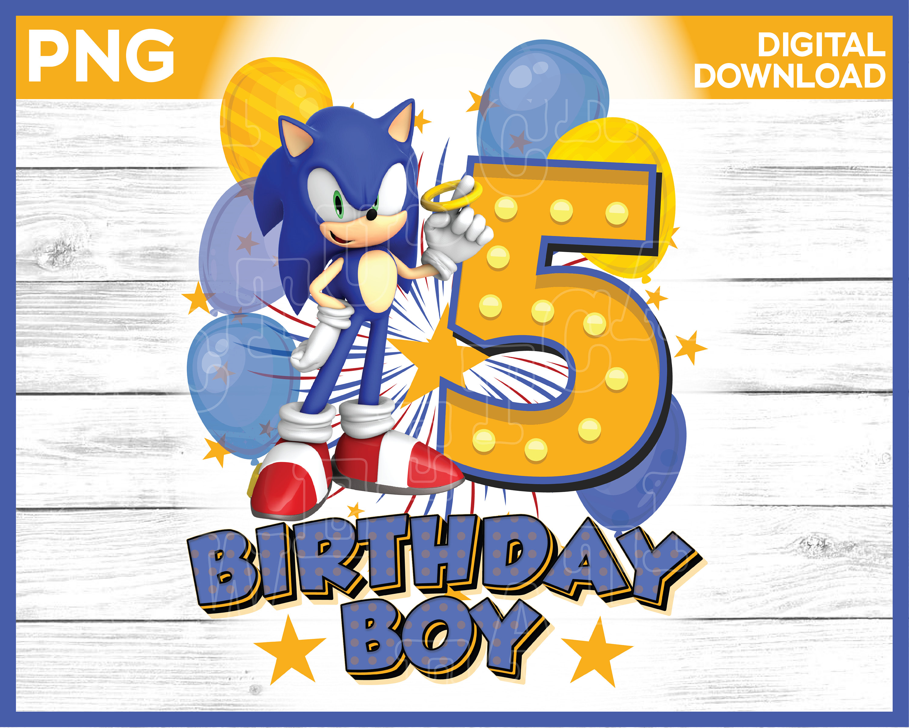 Sonic Birthday Svg – MasterBundles