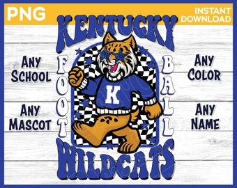 Wildcats preppy mascot png | Custom School Mascot design | digital download | Sublimation School png