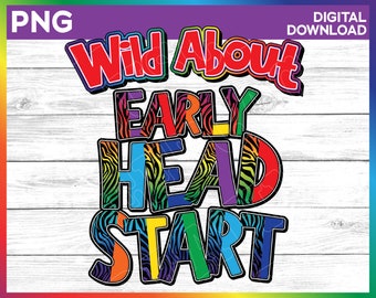 Early Head Start Shirt Image - Early HeadStart png for girl - Early Head Start Design rainbow png