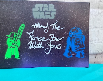 Star Wars R2D2 and Yoda