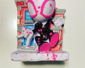 Custom Street Art Gwen Stacy Spider-Woman Spider-Ghost Spider-Verse Spidey