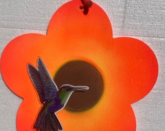 Hummingbird on Wildflower