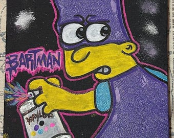 Bartman Bart Simpson El Barto Graffiti