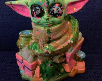 Custom Abstract Pop Art Grogu The Mandalorian