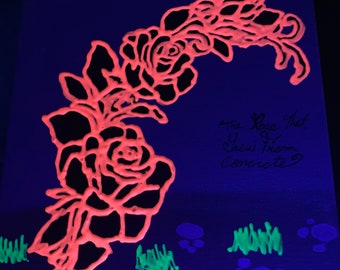 The Rose That Grew From Concrete 3D Fabric Paint