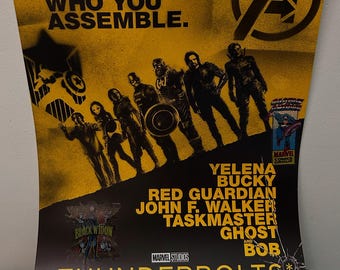 Thunderbolts Movie Poster: Avengers Stencils & Stickers Art Print