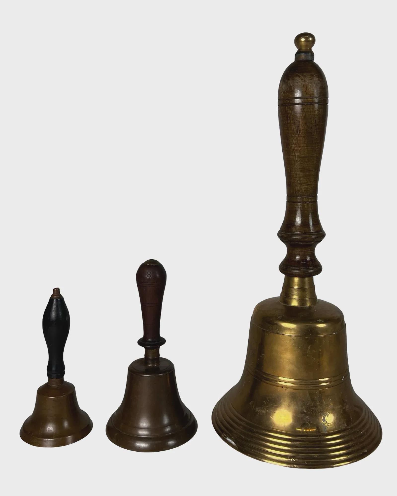 Vintage Brass Handbell - Etsy