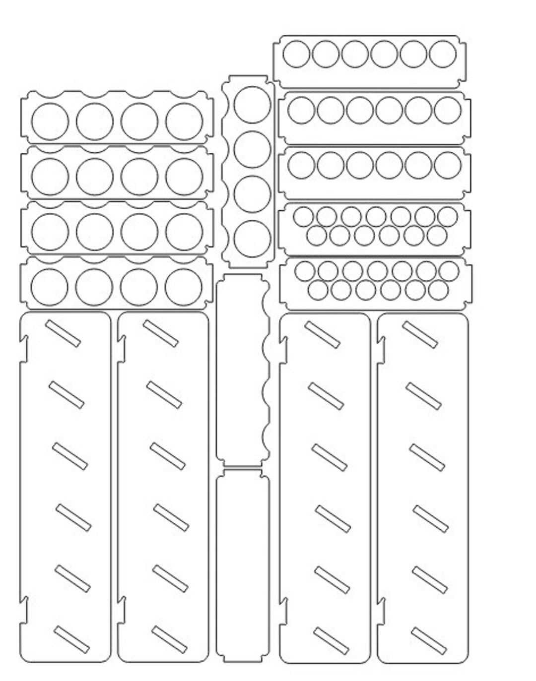 Spray Paint Can and Craft Paint Holder File DXF Etsy