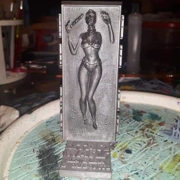 Slave Leia in Carbonite / 3D custom statue home decor collectible