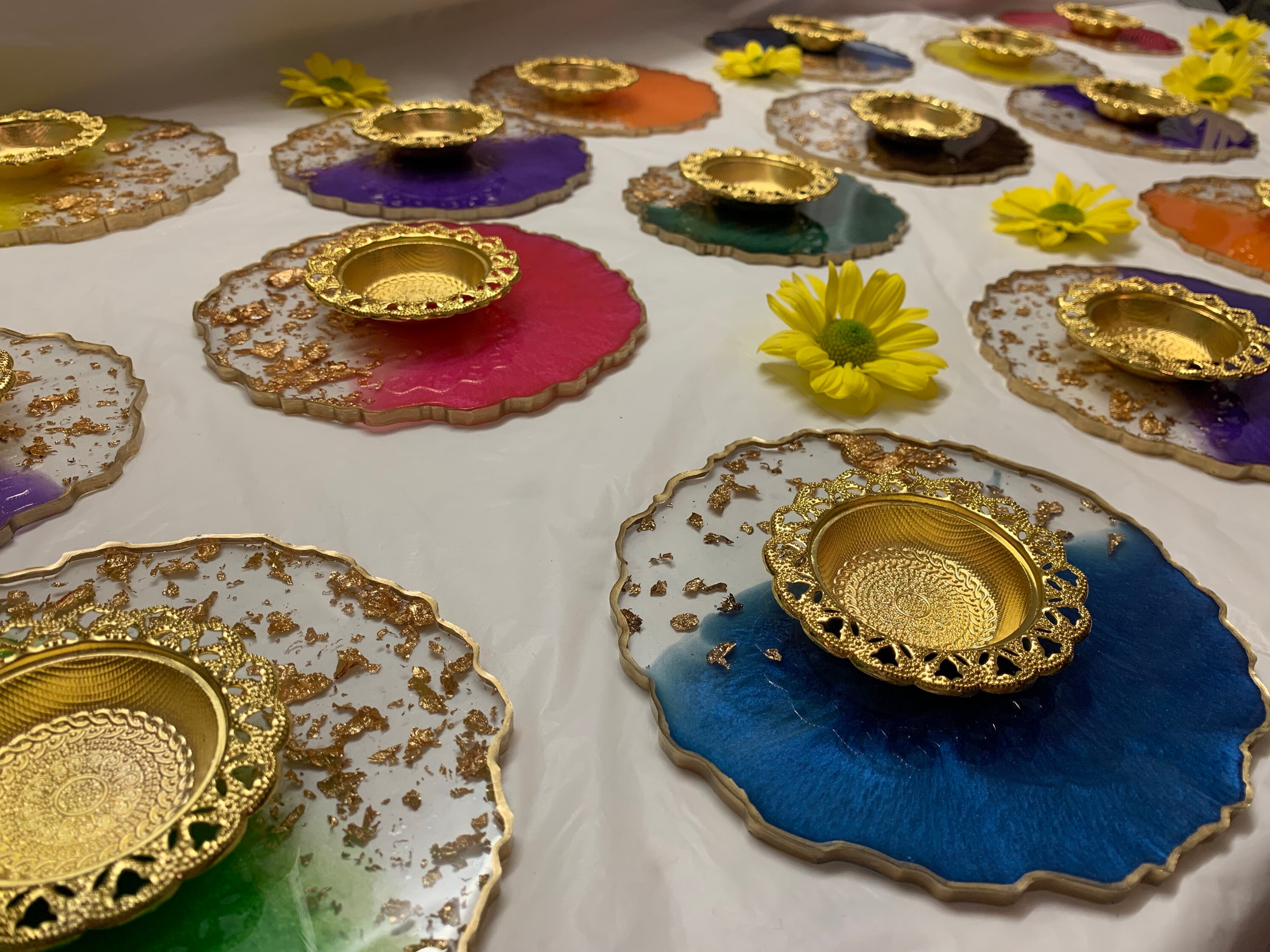 Resin Mehndi Plates Resin Plates Resinmehndi Tray Mehndi Etsy UK