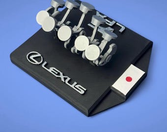 Lexus LFA V10 Motor Modell: 3D Gedrucktes japanisches Supersportwagen Sammlerstück