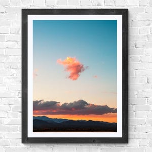 ニューメキシコの夕日の風景、ボスケ・デル・アパッチの雲の写真、自然、家庭やオフィス向けのデジタルダウンロードアート