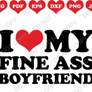 I Love My Boyfriend Pink Heart Svg Graphic by ElementDesignAndArt