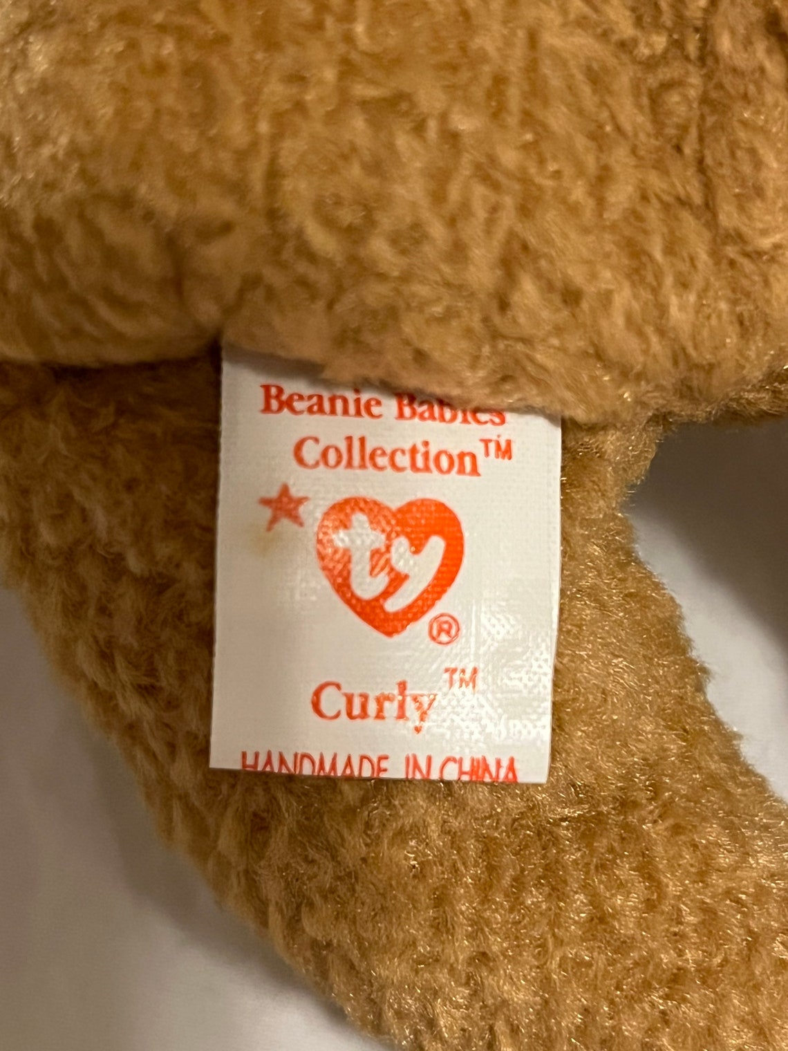 Curly TY Beanie Baby Rare With Many Errors excellent Etsy