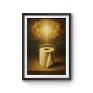 Impressionismo Engraçado, Pintura a Óleo Irônica, Arte Engraçada Alterada, Decor Parede Eclética, Cultura Pop Art Renascimento, Maximalista