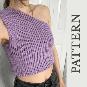 Crochet one strap top pattern, Crochet one shoulder top pattern (PDF Download)