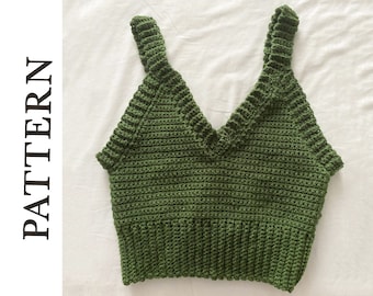 Crochet crop top pattern (PDF Download)