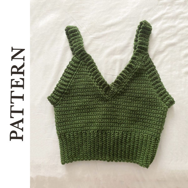 Crochet crop top pattern (PDF Download)