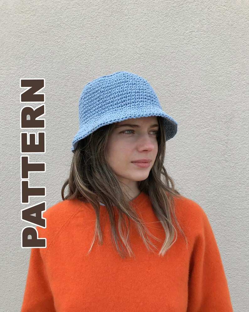 Crocheted Bucket Hat Pattern PDF Download Etsy