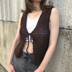 Easy Crochet Vest Pattern (PDF Download)