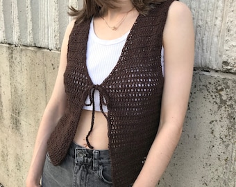 Easy Crochet Vest Pattern (PDF Download)