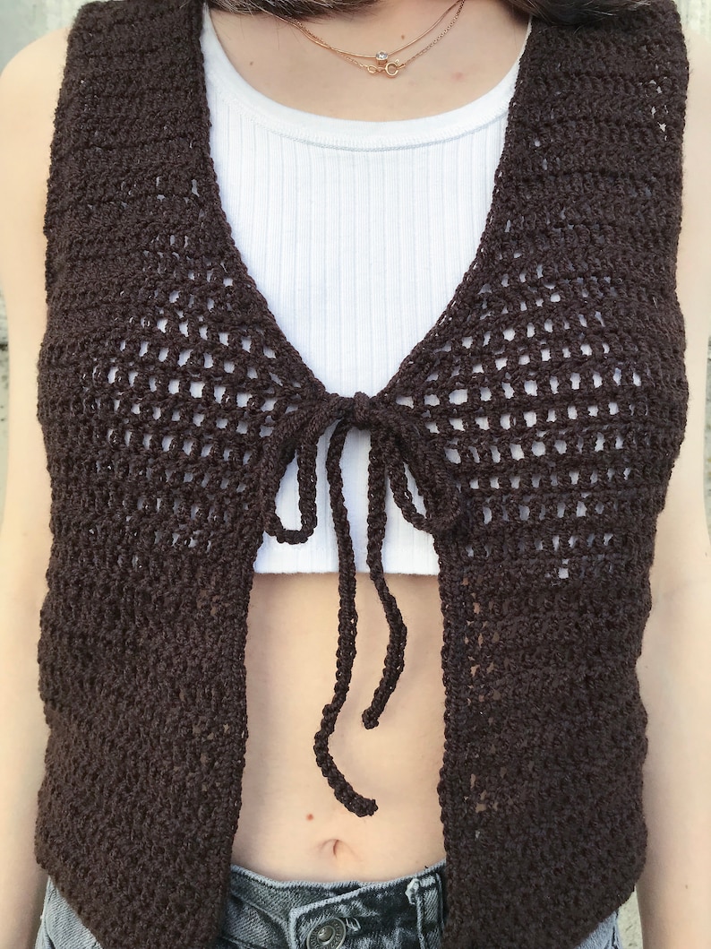 PDF Crochet Vest Pattern - Etsy