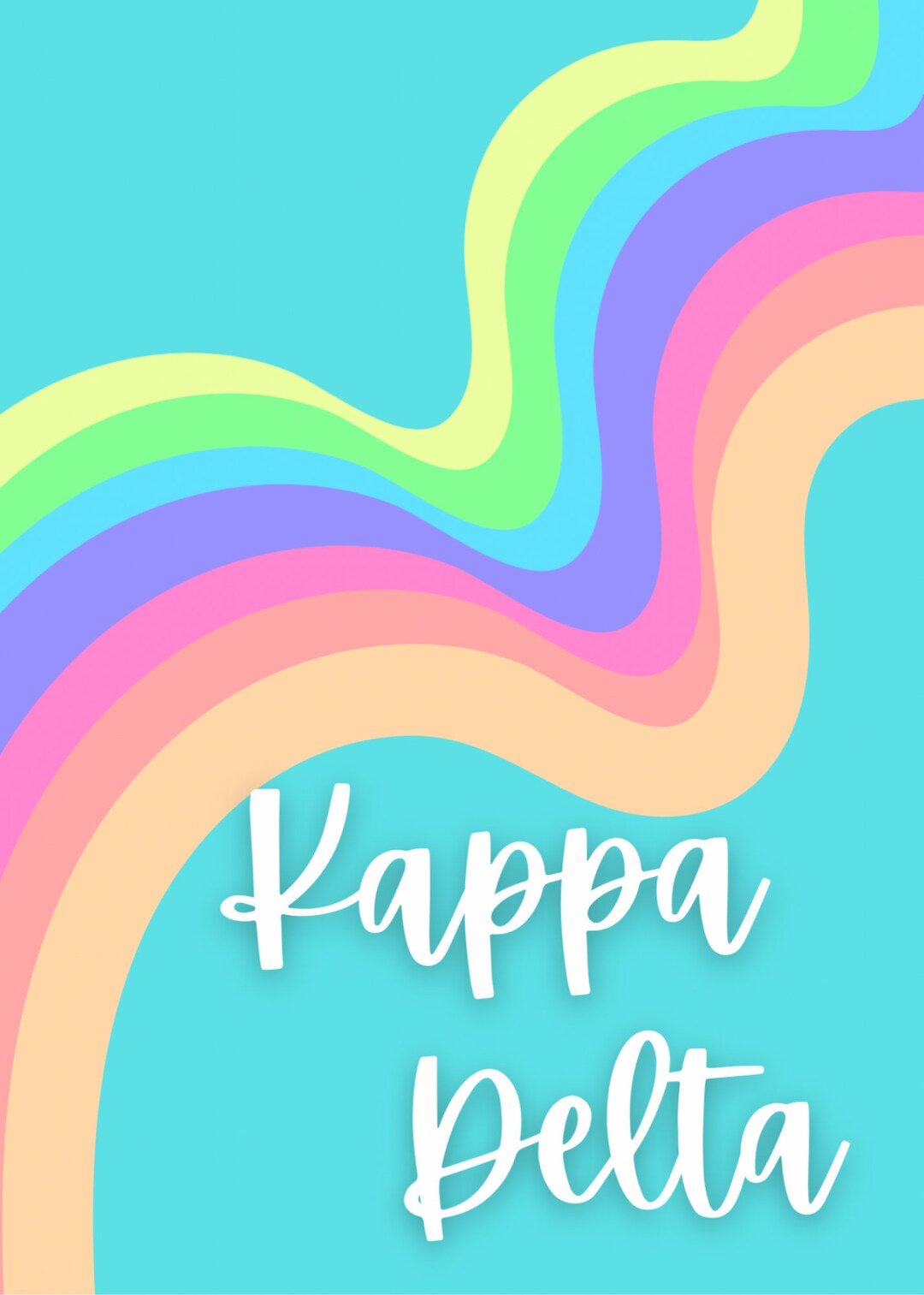 Custom Sorority Digital Art Print Etsy