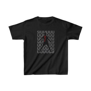 Siuuuuuu Cristiano Ronaldo Kids T-Shirt, Youth Short Sleeve T-Shirt
