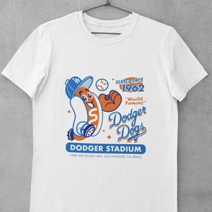 Brooklyn Dodgers with Dodger Mascot Vintage Tee Shirt
