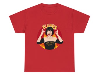 Flames on the side of my face T-shirt, Clue Shirt