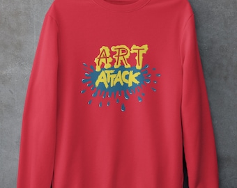 Art Attack Sweatshirt, Art Attack Crewneck