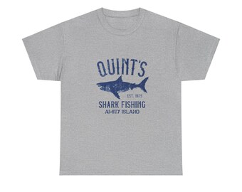 Quints Shark Fishing T-Shirt, Amity Island Shirt