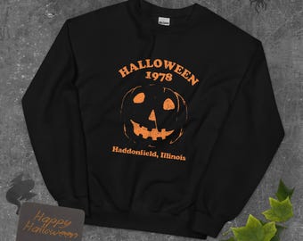 Halloween 1978 Holiday Spooky Myers Pumpkin Haddonfield Sweatshirt, Michael Myers Halloween Sweater