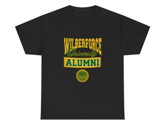 Alumni-T-shirt Wilberforce University, afstudeercadeau, universiteitskleding